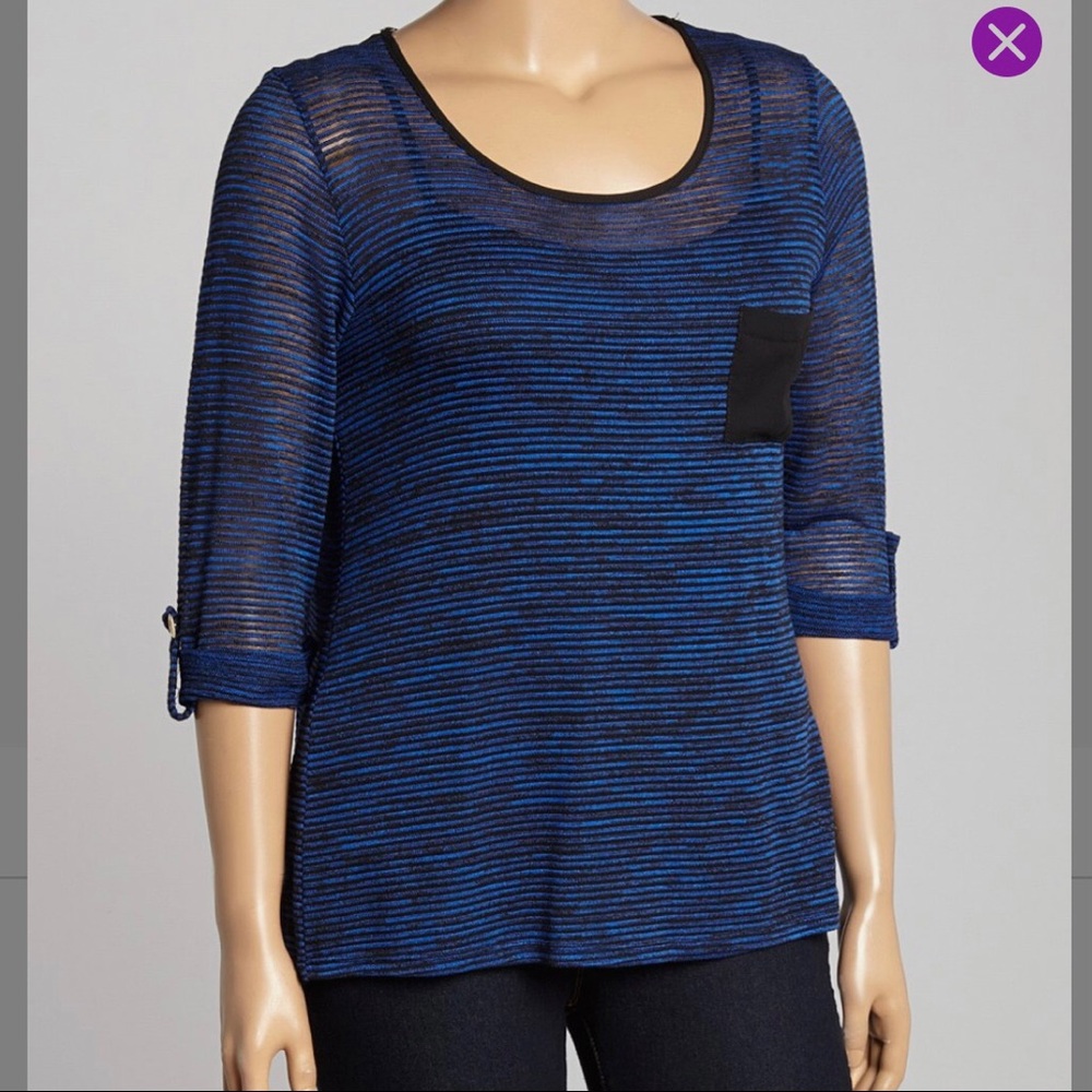 Black and Blue Blouse